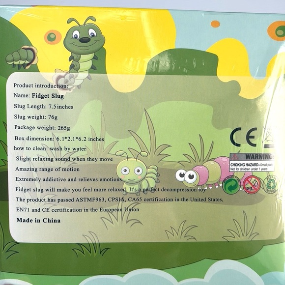 NEW Cevioce 3 PCS Fidget Sensory Toys Slug for Adults & Kids - Picture 10 of 10